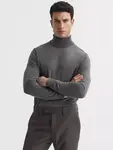 Джемпер Reiss Caine Merino Wool Roll Neck, цвет derby/grey/marl - фото