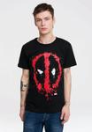 Футболка с принтом MARVEL DEADPOOL FACE LOGOSHIRT, цвет schwarz - фото