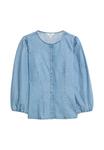 Блуза Marks & Spencer SCULPTED, Blue Denim/Blue - фото 4