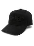 Dsquared2 бейсболка с вышитым логотипом, черный - фото