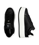 Кроссовки женские Calvin Klein Jeans кожаные на платформе, черный - фото 4