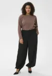 Брюки ясмина Kaffe Curve, Black Deep Cc - фото 2