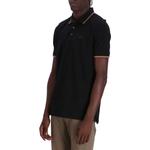 Поло с тисненым логотипом HUGO BOSS, черный - фото 6