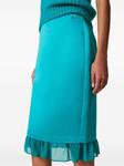 TWINSET юбка-миди дюшес, зеленый - фото 5