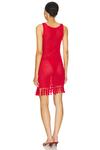 Консуэло мини-платье крючком Lovers And Friends, красный - фото 3