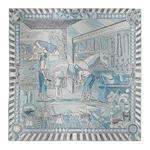 HERMES Шёлковый шарф, Cobalt Blue - фото 6