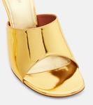 Кожаные мюли Taylor 90 Amina Muaddi, золотой - фото 5