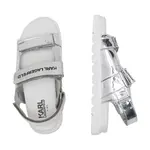 Сандалии с добавлением кожи Karl Lagerfeld, серебряный - фото 3