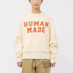 Медведь Рэглан Вязаный Свитер HUMAN MADE, Белый - фото 9