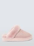 Овчинные мюли на платформе John Lewis, Pink - фото
