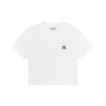 BASIC SMALL LOGO T Shirt Women's MLB, белый - фото