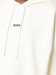 Укороченное худи с логотипом MSGM, нейтральный - фото 5
