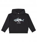 Худи из хлопкового джерси с принтом Palm Angels, черный - фото