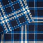 Набор фланелевых простыней Pointehaven, цвет Blue Plaid - фото
