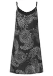 Пеньюар Vivance Dreams с черно-белым рисунком пейсли, черно-белый - фото 3