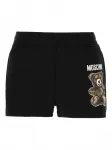 Шорты с принтом Moschino, черный - фото