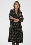 Платье Kaffe EVERLY PRINTED, Black Brown Flowers/Black - фото