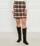 Юбка женская Weekend Maxmara шерстяная в клетку, коричневый - фото