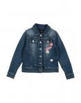 Джинсовая куртка для девочек Dolce&Gabbana, синий - фото