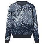 Луи Виттон Lv Vers Дамофляж Джаккардовый Свитер Синий - фото 2