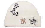 Шапка-бини унисекс MLB, белый - фото