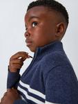 Детский половинный джемпер в полоску John Lewis, Blue - фото 5