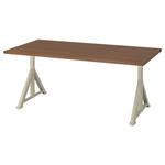 Рабочий стол IDÅSEN IKEA, 160x80 см, коричневый/бежевый - фото