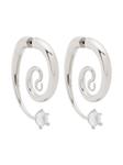 Panconesi серьги Diamanti Serpent, серебряный - фото