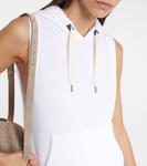 Платье миди с капюшоном Brunello Cucinelli, Bianco - фото 4