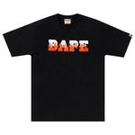 Футболка BAPE Flame Bape Logo Tee, Black/Red - фото