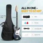 Электрическая бас-гитара Glarry GJazz 5 струн Full Size синяя - фото 6