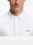 Поло с логотипом Boss, белый - фото 5