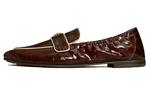 Кожаные балетки TORY BURCH, Red Brown - фото