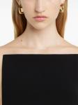 Courrèges серьги One, золотой - фото 5