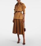 Бабушка Кассандра 90 кожаные мюли Saint Laurent, Bordeaux (Light Bronze) - фото 3