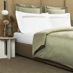 Пододеяльник Frette Rays из хлопкового сатина 265x230, зеленый - фото 2