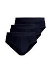 Трусы / нижнее белье 3 шт. в упаковке в мелкий рубчик премиум Ammann, синий - фото