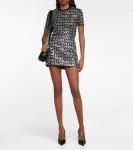 Мини-юбка с логотипом Versace, черный - фото 2