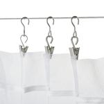 Гардинный крючок с зажимом Ikea Riktig, 24 шт, серебристы - фото 2