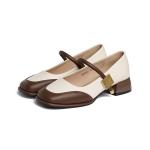 Туфли Мэри Джейн женские Josiny, бежевый/черный - фото 6