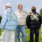 Пуховик Unisex HARSH AND CRUEL, Детский голубой - фото 6