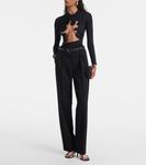 Вязаный топ с ажурной вырезкой Venus Christopher Esber, черный - фото 2