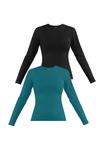 Топ Normani 2 PACK, Petrol Schwarz/Teal - фото 4