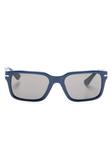 Persol солнцезащитные очки в прямоугольной оправе, синий - фото