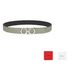 Ferragamo Кожаный ремень мужской серый 3.5 см, Gray - фото