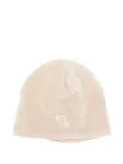 Шапка-бини с вышитым логотипом Nanan, бежевый - фото