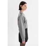 Эвелин | Кроп-бомбер из искусственной кожи Lamarque, Python Print - фото 5