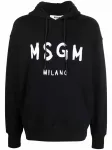 Худи с логотипом MSGM, черный - фото