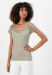 Футболка Rosemunde BEATHA CAP SLEEVE REGULAR, Laurel Oak/Light Brown - фото 4