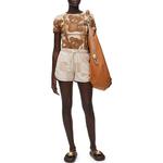 Футболка женская коричневая Loewe - фото 2